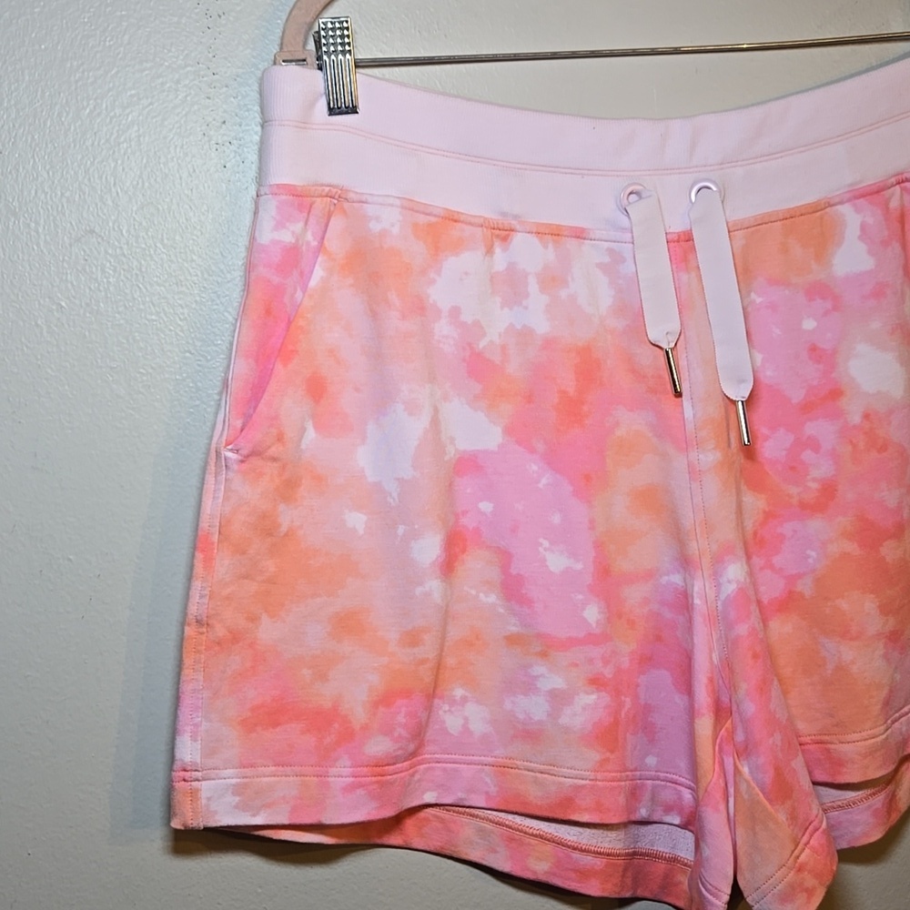 Athleta Balance Printed Shortie 4" Tie Dye Drawstring Waist Pocket Lightweight - Picture 4 of 10